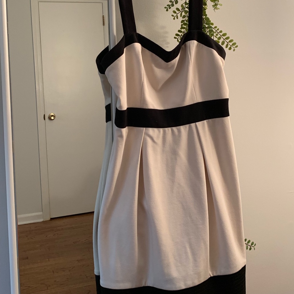 Max and Cleo black and white dress
